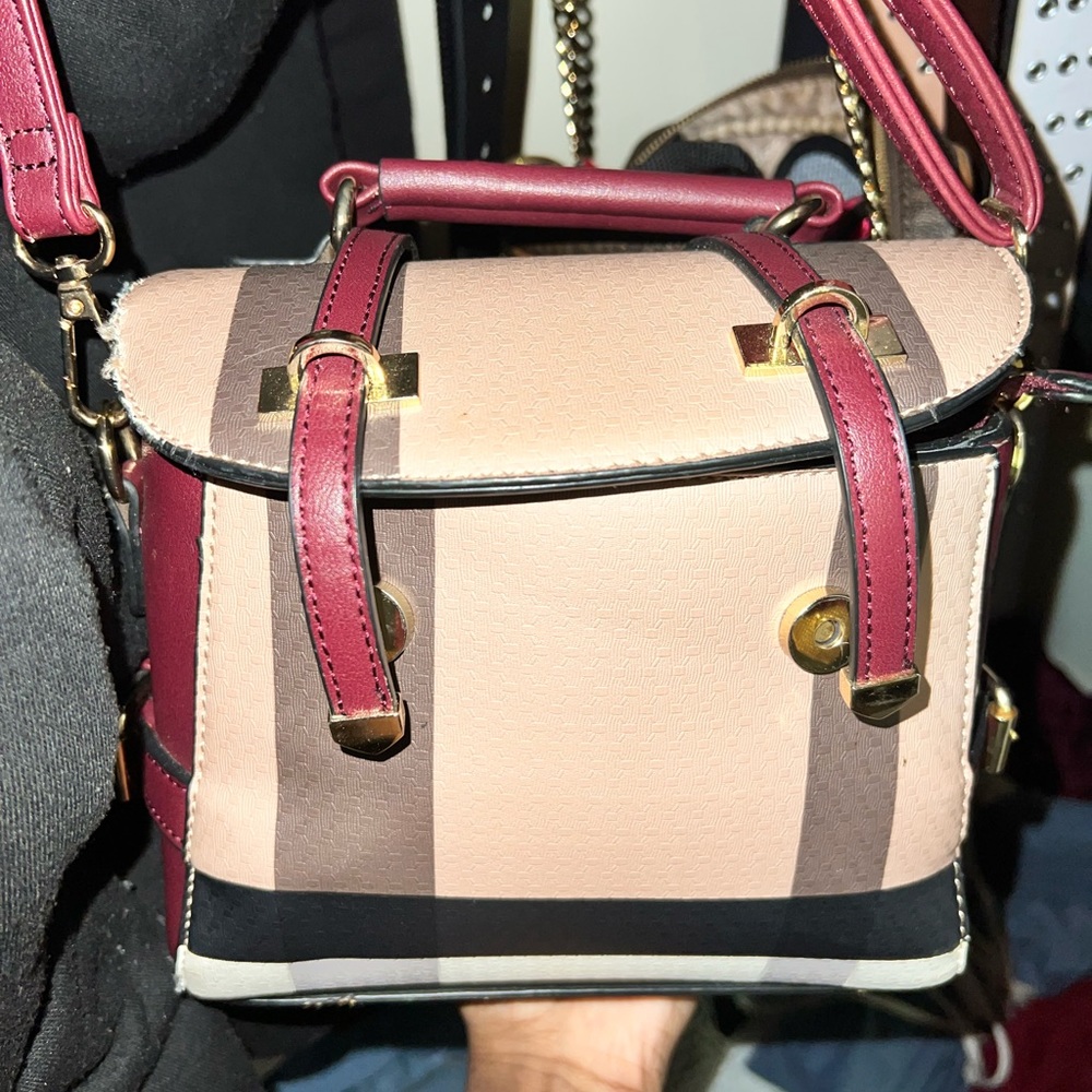 Mini purse with strap attached